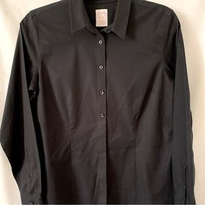 Black Brooks Brothers Oxford cotton dress shirt